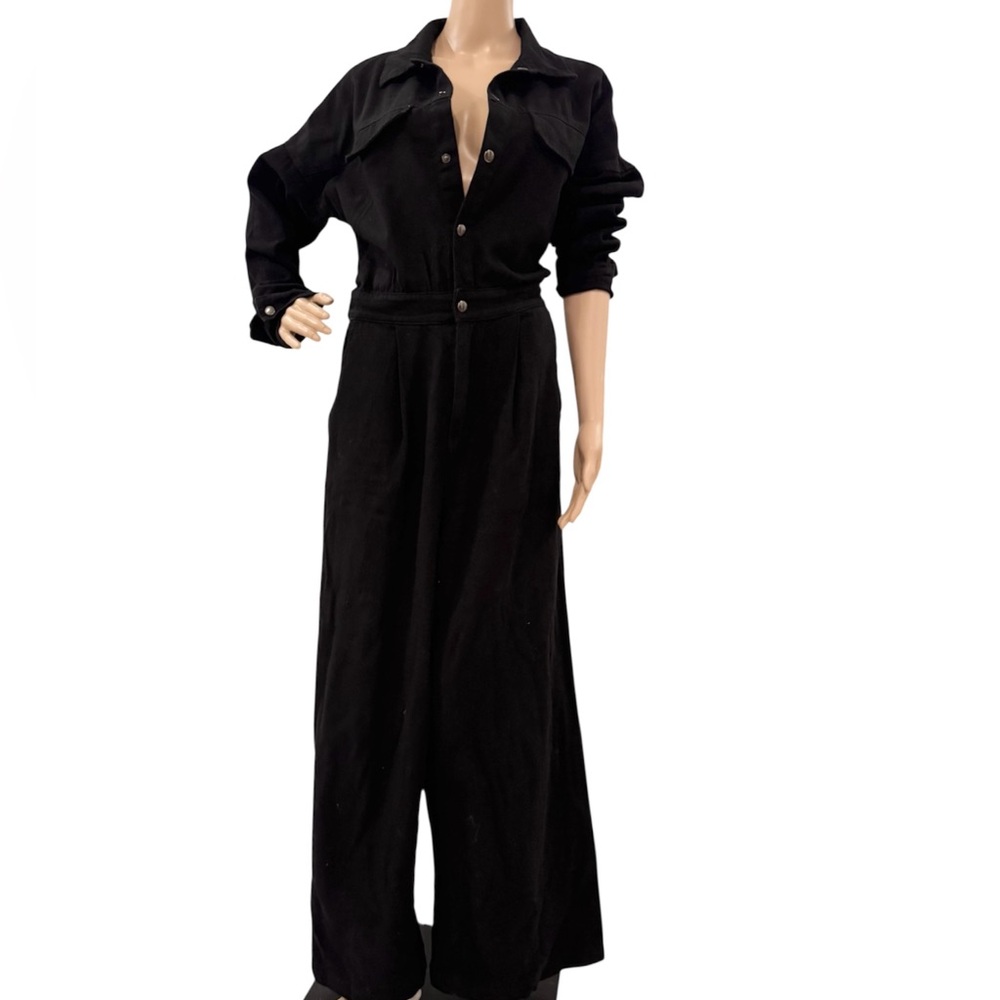 Idem Ditto Cotton Black Coveralls Jumpsuit